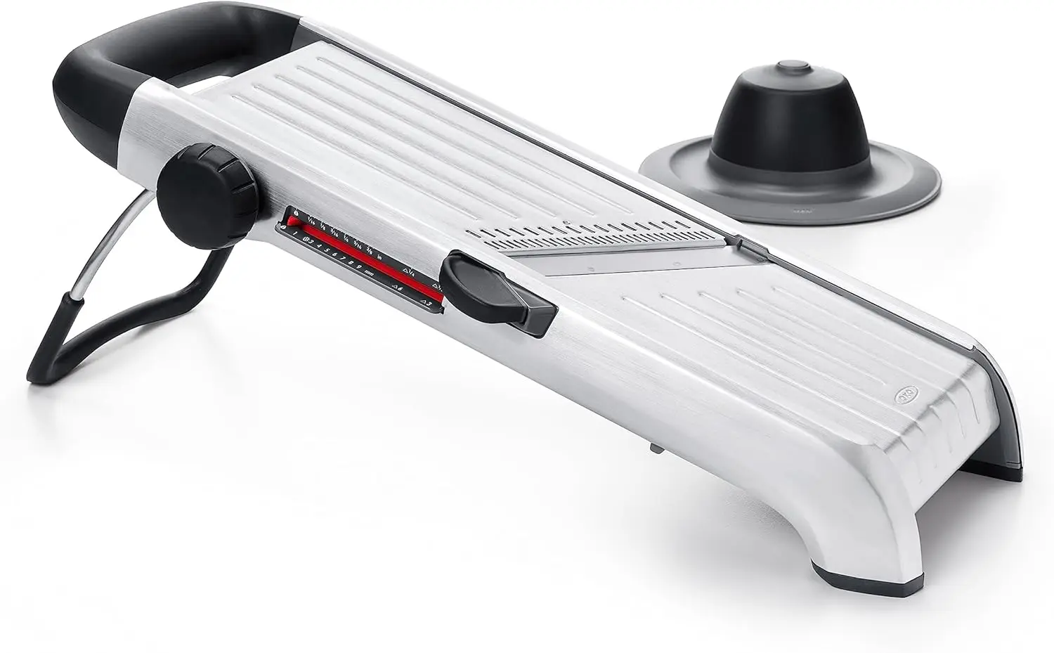 

Professional Chef's Mandoline Slicer for Versatile Cutting - Straight, Crinkle, Waffle Cuts