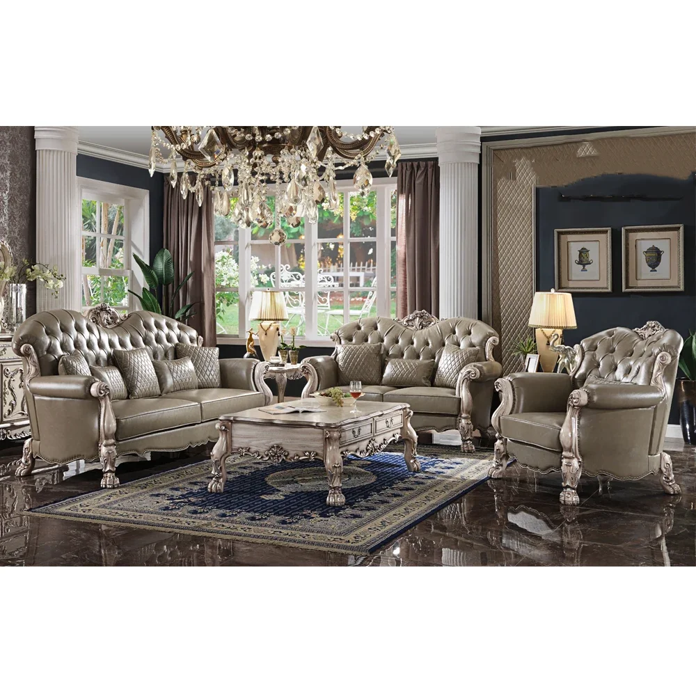 

living room noble sofa set antique hand carved empire royal furniture Victorian style sofa set