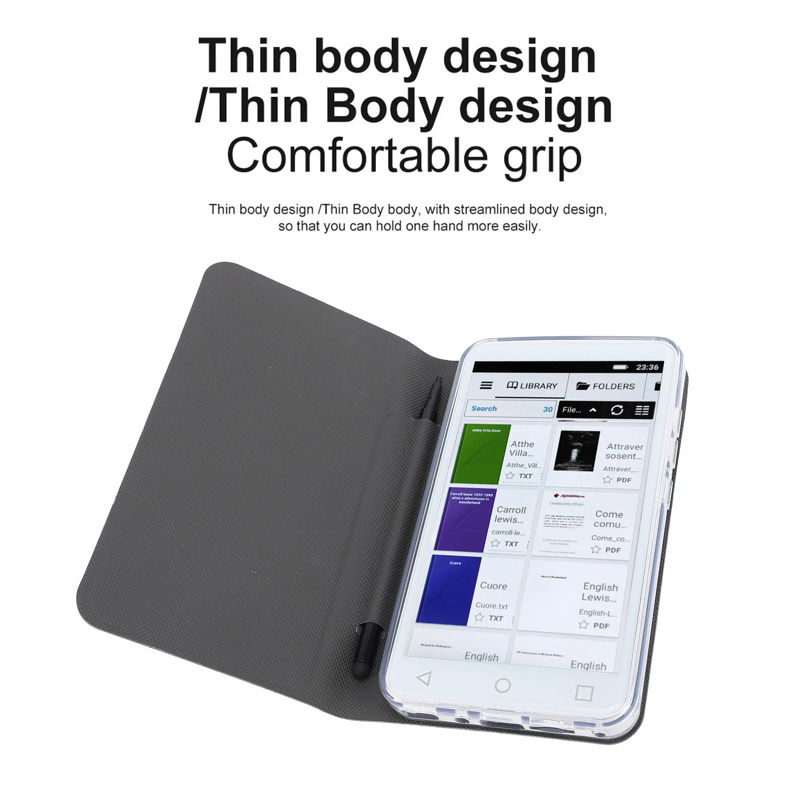 قارئ الكتب الإلكترونية 2 + 16 جيجابايت الذاكرة 2500 مللي أمبير بطارية شاشة ملونة قارئ الكتب المدمج في وحدة GPS 5 بوصة LCD للقراءة اليومية