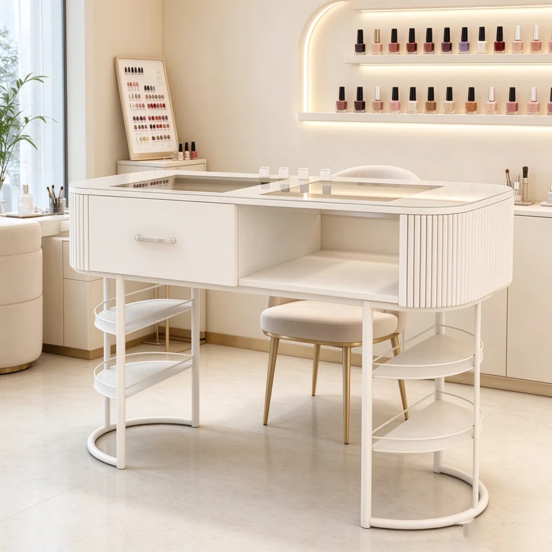 Modern French Nail Table Minimalist Aesthetic Elegant High Quality Nail Table Rustic Unique Mesas De Manicurista Furniture