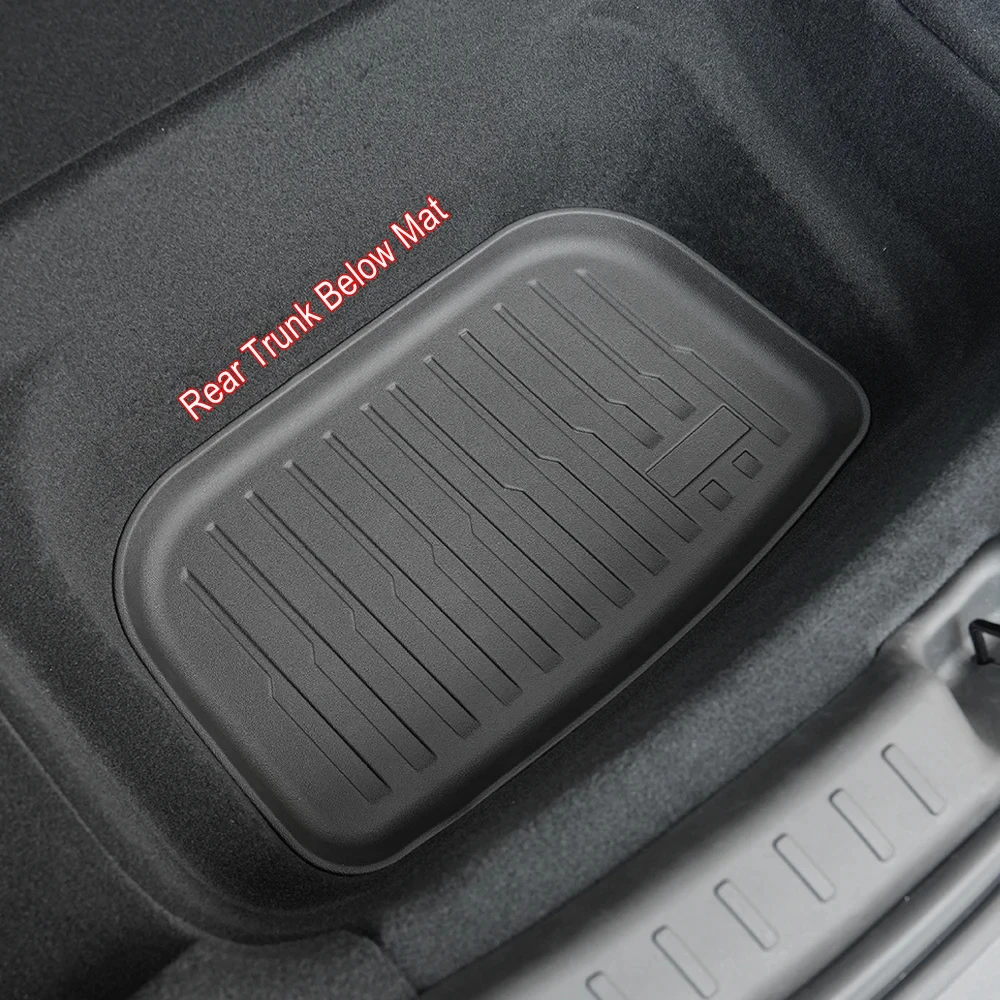 Front Rear Trunk Mat for 2025 2026 Tesla Model Y Juniper Cargo Mat Rear Seat Back Cover SeatBack Liner Pad Protector Accessories image 6