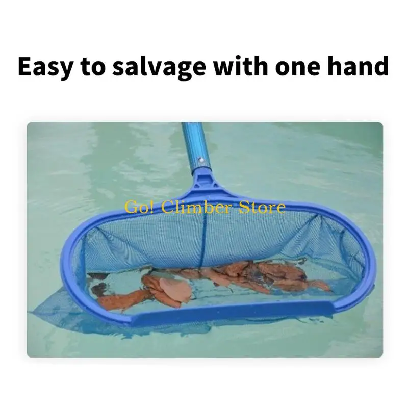 Q84C Large Capacity Pool Net Deeper Thickened Frame Pool Skimmer Net Easy Connection Pool Net Cleaner Pool Cleaning Tool