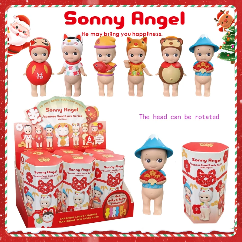 Personaje de Sonny Angel, serie de buena suerte, decoraciones de personajes de Anime, muñecos, regalos de Navidad, decoraciones de mesa