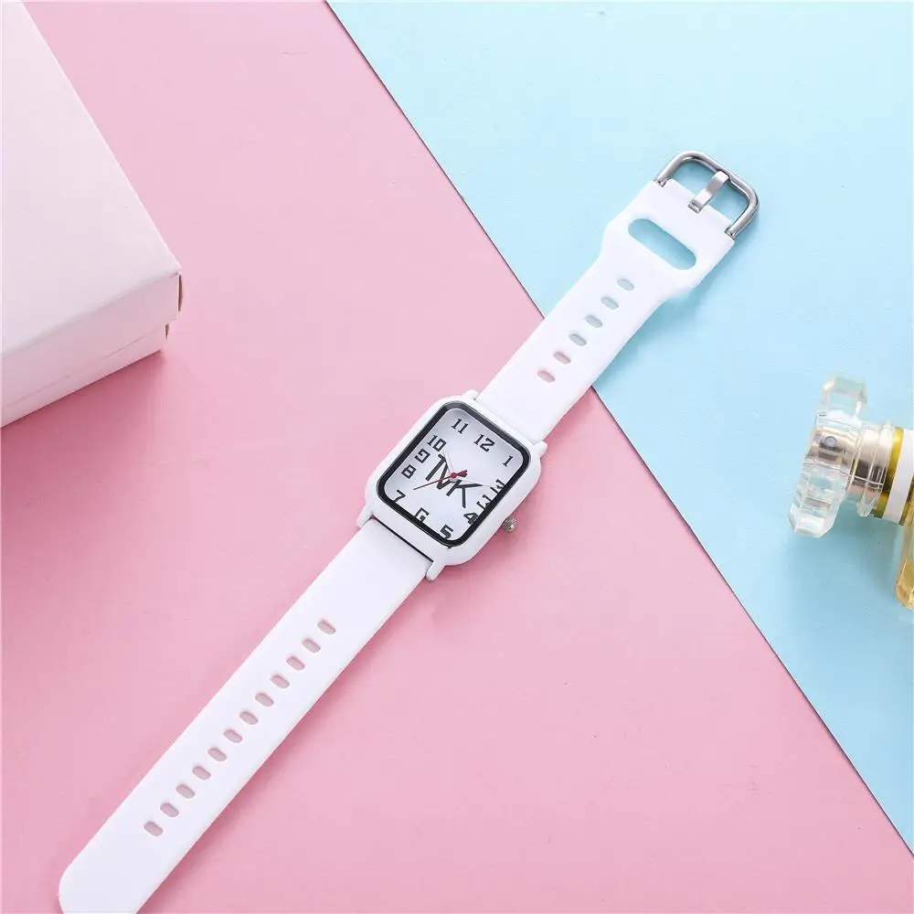 Fashion Ladies Brand Watches Simplicity Square Digital TVK Women Quartz Watch Sports Silicone Dress Gift Clock Wristwatches