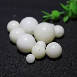 천연 바디씨 연마 라운드 루즈 비즈, 여성 남성 쥬얼리 장식, 나무 스페이서, DIY 팔찌 반지 목걸이, 8-20mm, 1 팩