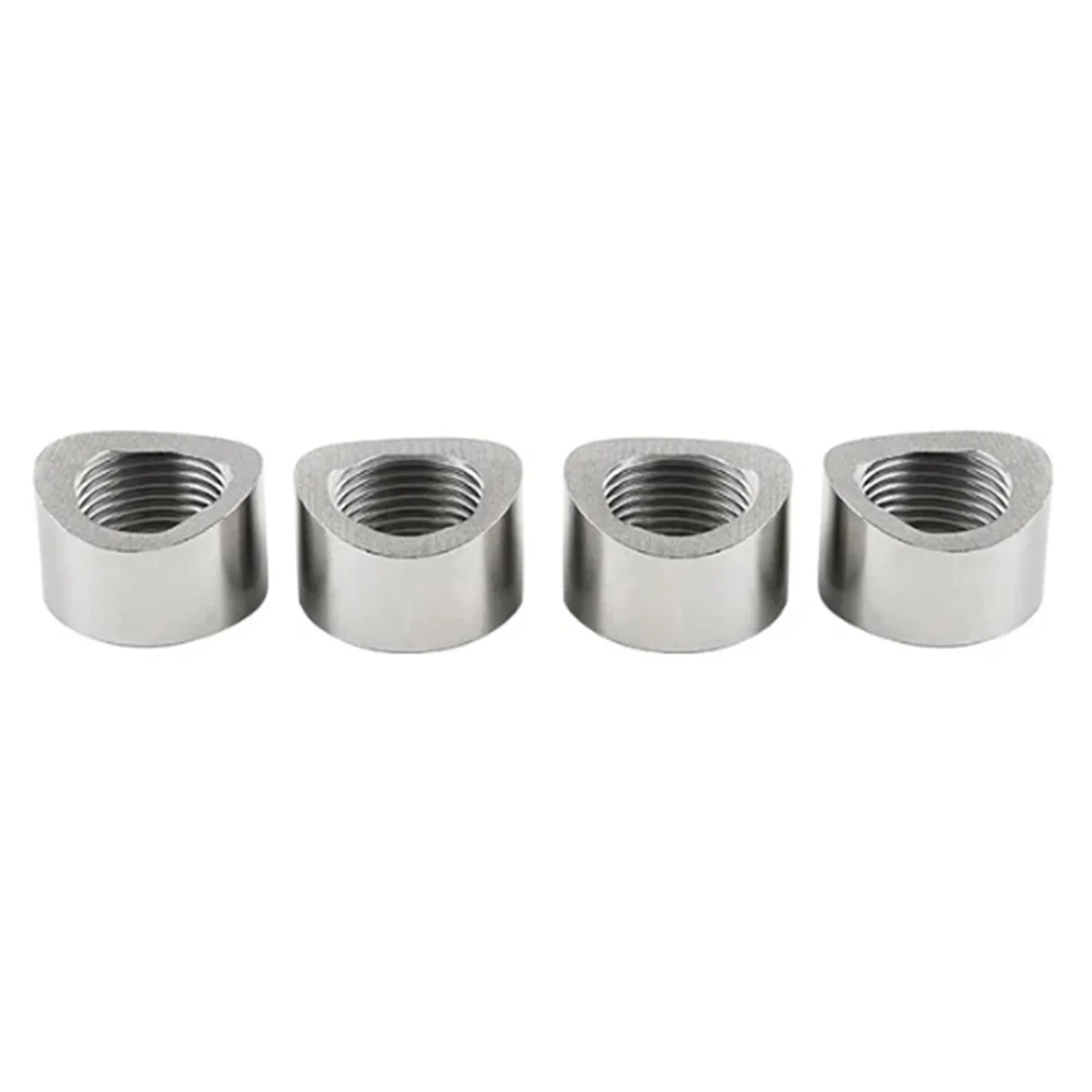 4Pcs Automobile Exhaust Pipe Modification Mounting Base Welding Nut Nitrogen and Oxygen Sensor Base Round Nut M18X1.5