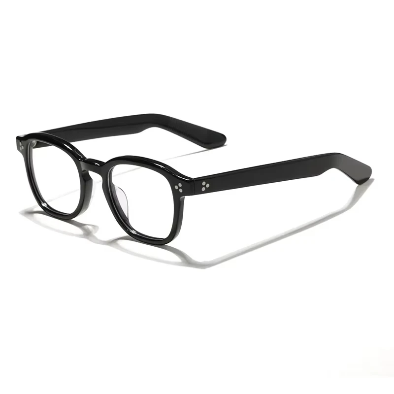 New men's fashion designer handmade frames MO MZ Men's classic tortoise-shell acetate personalized prescription glasses