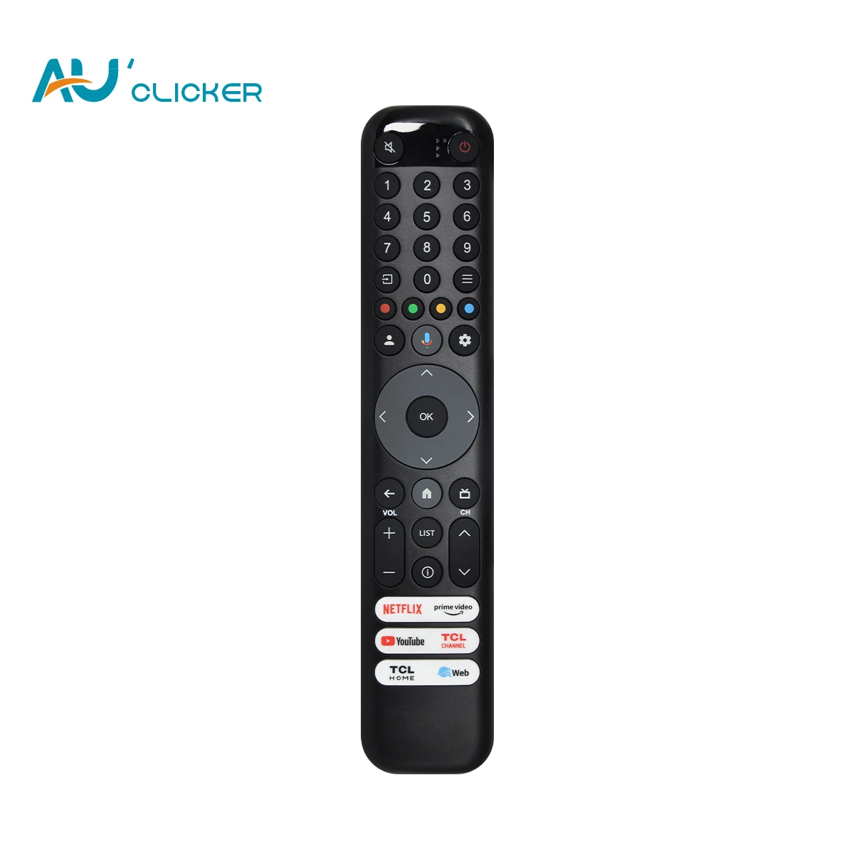 RC833 GUB1 Suitable for TCL Voice Remote Control Replacement C645 P745 C745 LC645 C845 65C845