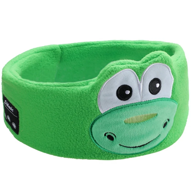 AD41-عصابة رأس على شكل حيوان، سماعة رأس بلوتوث لاسلكية مخملية ناعمة مع ميكروفون وعصابة رأس بلوتوث مع مكبر صوت رفيع للنوم