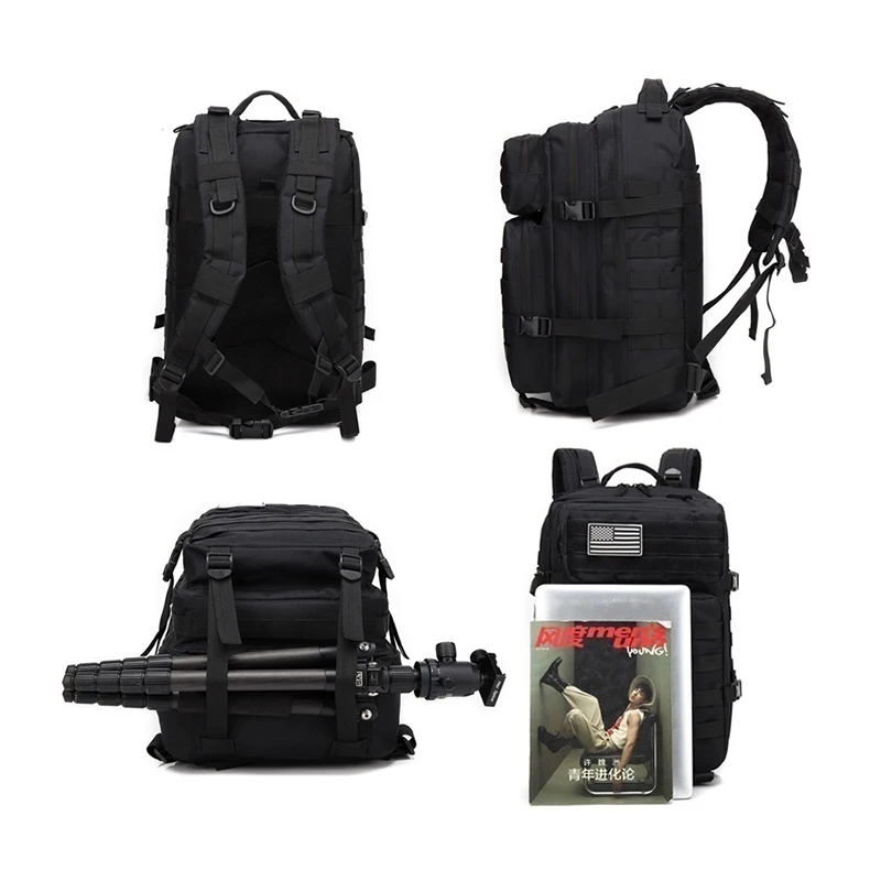 Imagem -05 - Mochila de Nylon Impermeável para Trekking Pesca Caça ao ar Livre Esportes Camping Caminhadas 50l 1000d