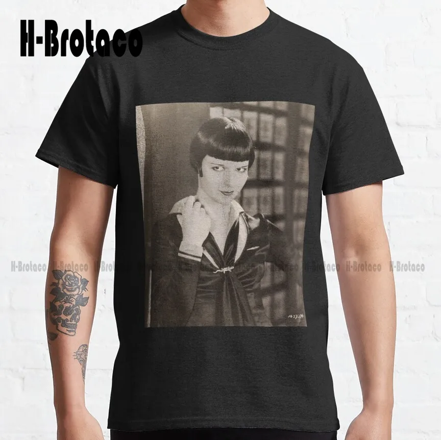 Louise Brooks 1920S Flapper Classic T-Shirt Custom Gift Funny Art Streetwear Cartoon Tee Xs-5Xl Unisex Digital Printing Retro