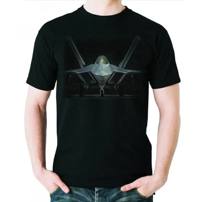 Flying Graphics F22 Raptor Jet Fighter Men T-Shirt Short Sleeve Casual Cotton O-Neck Summer T Shirt