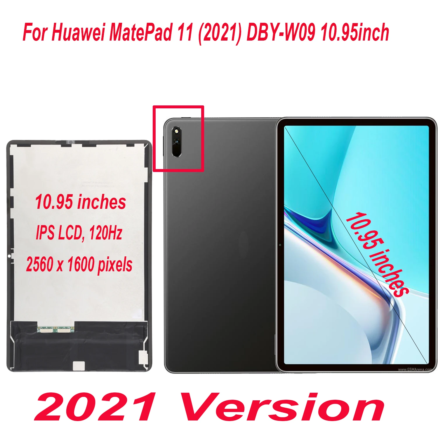 Imagem -02 - Display Lcd Touch Screen Digitizer Painel de Vidro Huawei Matepad 11 Dbr-w10 Dby-w09