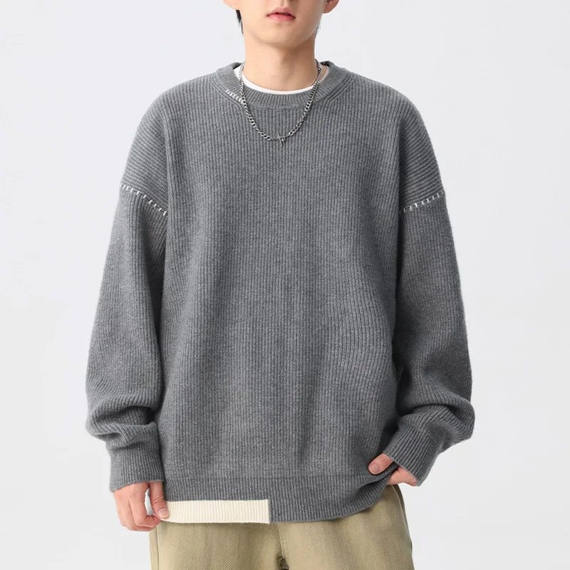 Spring Autumn Sweater Men's Streetwear Fashion Loose Casual Pullover Knitted Sweater Women Oversize Couple Christmas Sweater