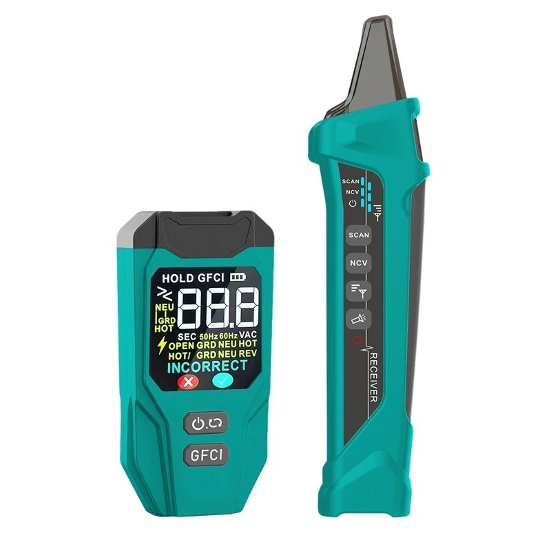 ET32 Digital GFCI Socket Tester Circuit Breaker Locator Multi Plug Electrical Leakage Detection Instrument