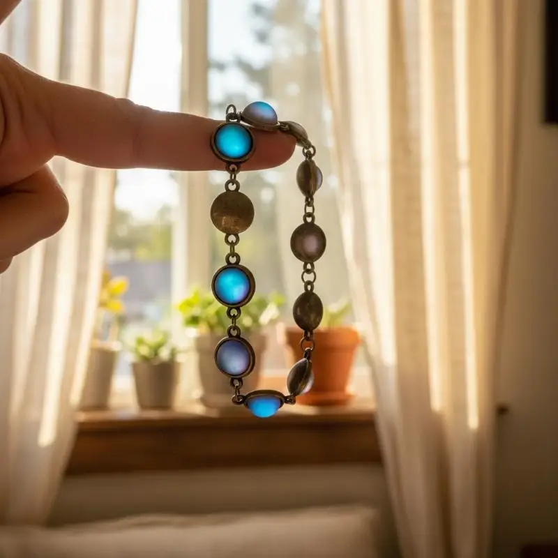 Fashion Blue Vintage Bracelet Women Harajuku Bangles Beads Aesthetic Jewelry Charm Bracelet