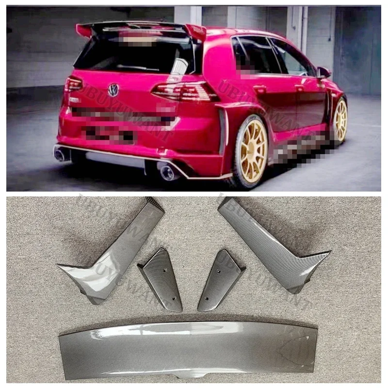 Hot Sale For VW Golf Mk7 Mk7.5 STANDARD Spoiler Gloss Black Rear Roof Boot T C-R Style Spoiler For Golf 7 7.5 TSI Tdi  2014-2018