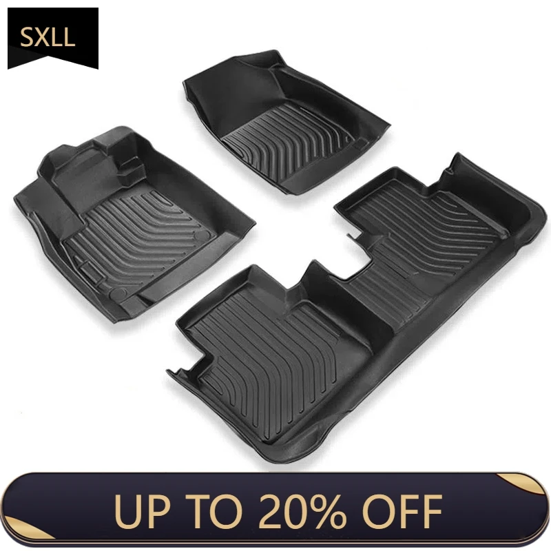 

SXLL Universal custom 3-piece non-slip business design style four seasons auto parts 3D Tpe car floor mat