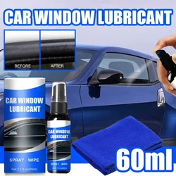 Lubricante para puerta y ventana de coche, tira de goma, pulverizador suavizante, antioxidante, elimina el ruido, mantenimiento, agente lubricante para ventana, 60ml