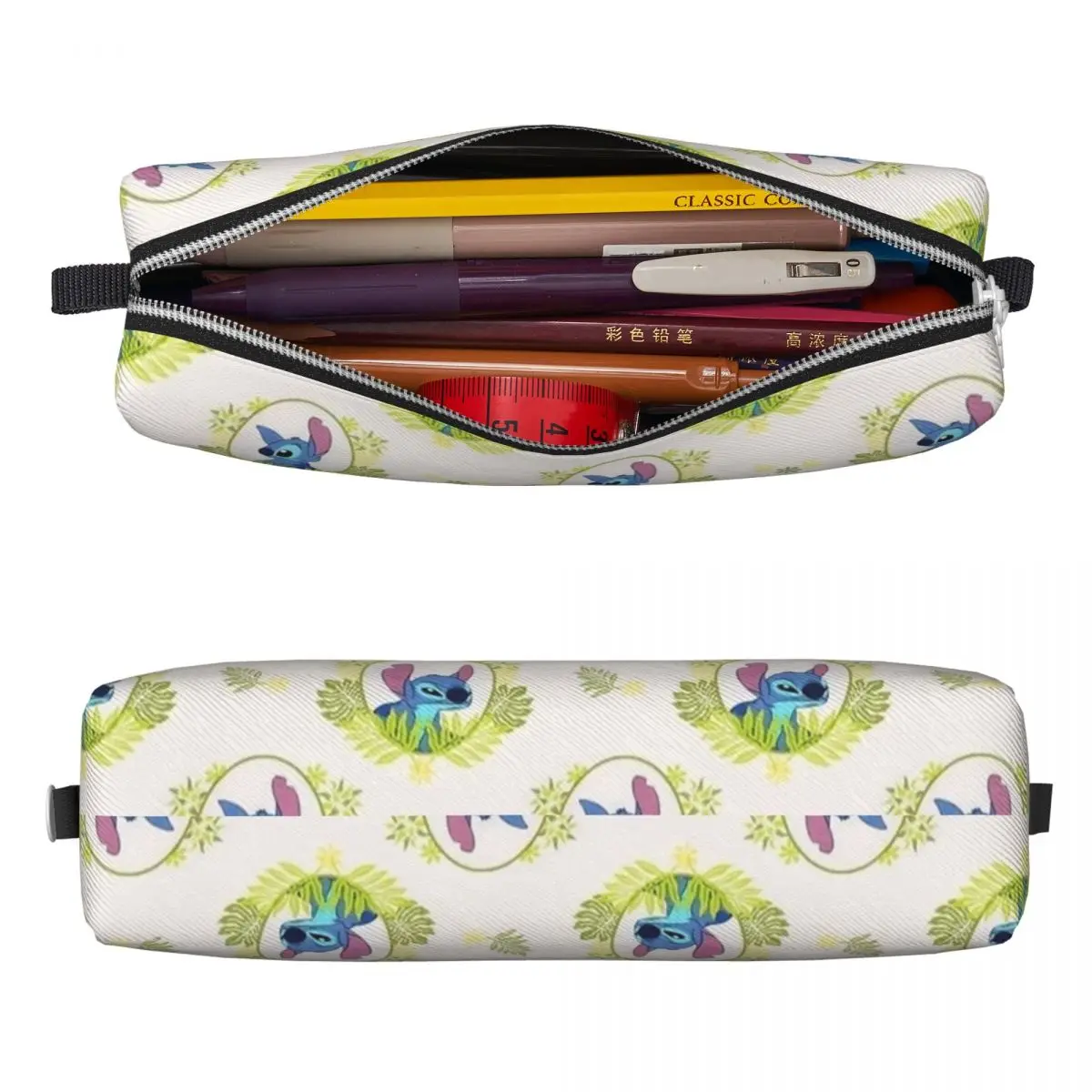 New Stitch Tropical Frame Pencil Case Pencilcases Pen for Student Large Storage Bags School Supplies Cosmetic Stationery