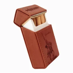 Hi Quality PU Leather Magnetic Switch Cigarette Case 20 Pcs Whole Pack The Crusades Smoking Boxes Moistureproof Compressive