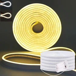 Neon LED Strip Light With 3AA Battery Case 5V 120Leds/M Flexible Tape Diode IP67 Rope For TV Backlight Home Outdoor Decor