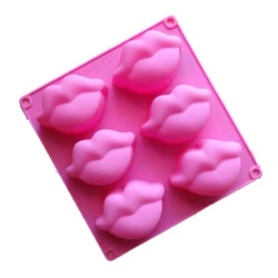 3D Mouth Lips Fondant Cake Silicone Mold Polymer Clay Chocolate Mould Pastry Soap Candy Making Molds Decoration Tools m045