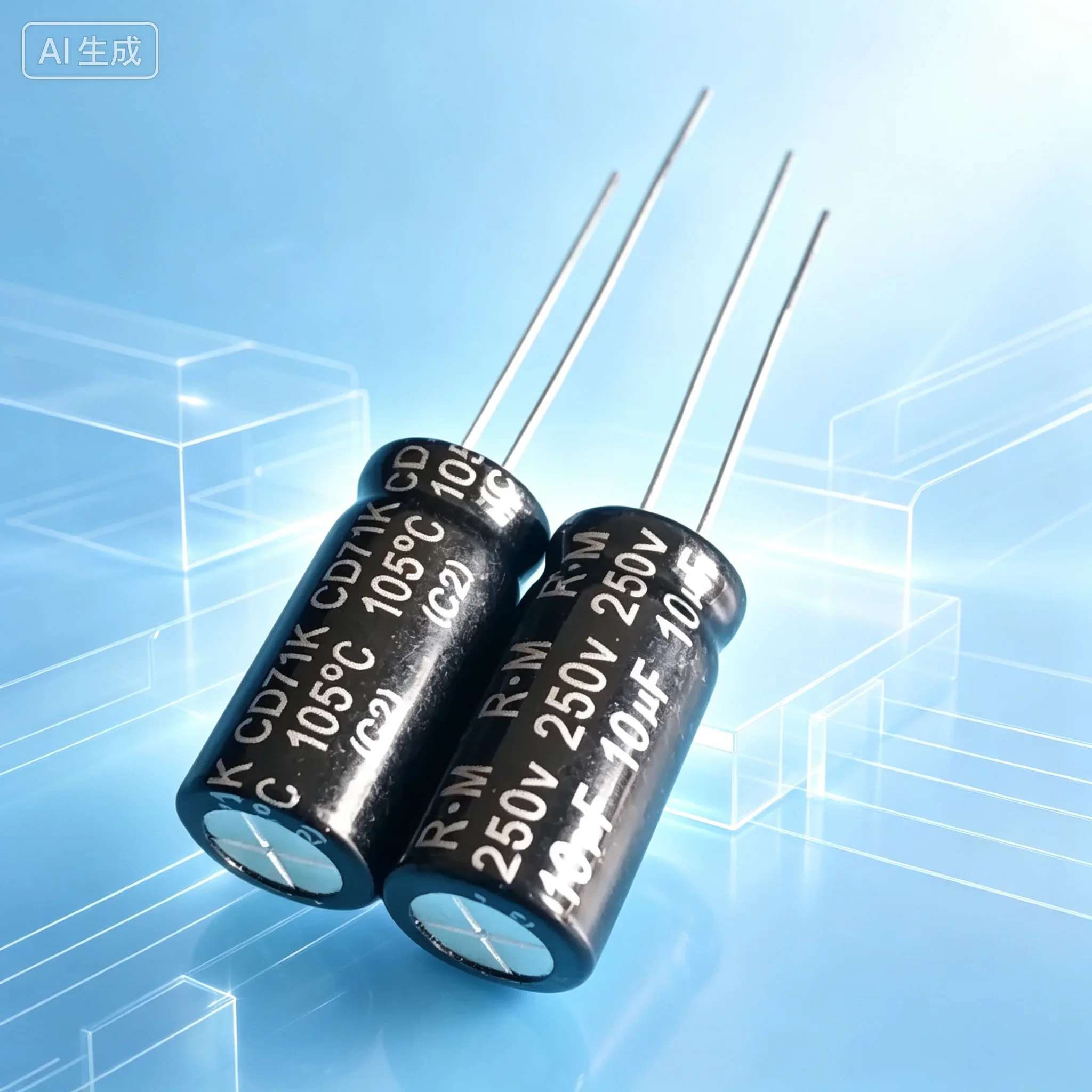 for Tweeter Speaker 10UF 250V NP Non‑Polar Capacitor 10*20mm   40pcs