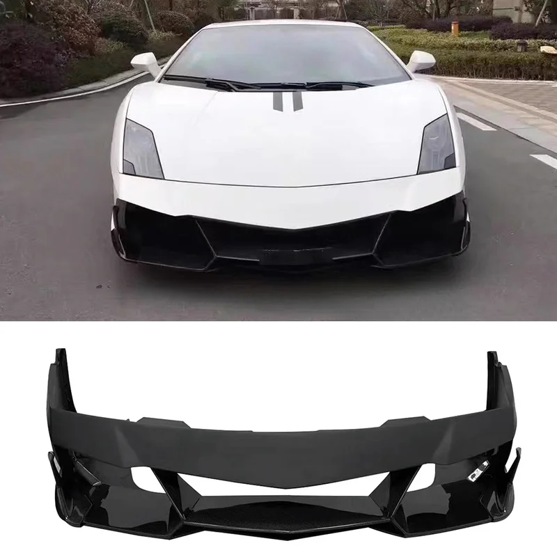 Hot Selling V Style Half Carbon Fiber Front Bumper Gallardo LP550 LP560 LP570 2008-2014 Exterior Bodykit