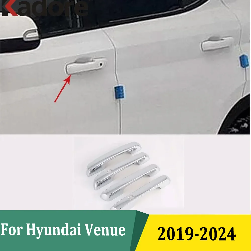 

Хромированная накладка на дверную ручку для Hyundai Venue 2019 2020 2021 2022 2023 2024