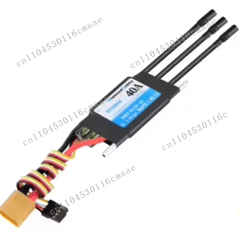 DH40A Waterproof ESC with 5V/6V BEC XT60 App Programmable for Model Ships/RC Boats Brushless Motor Plastic Material