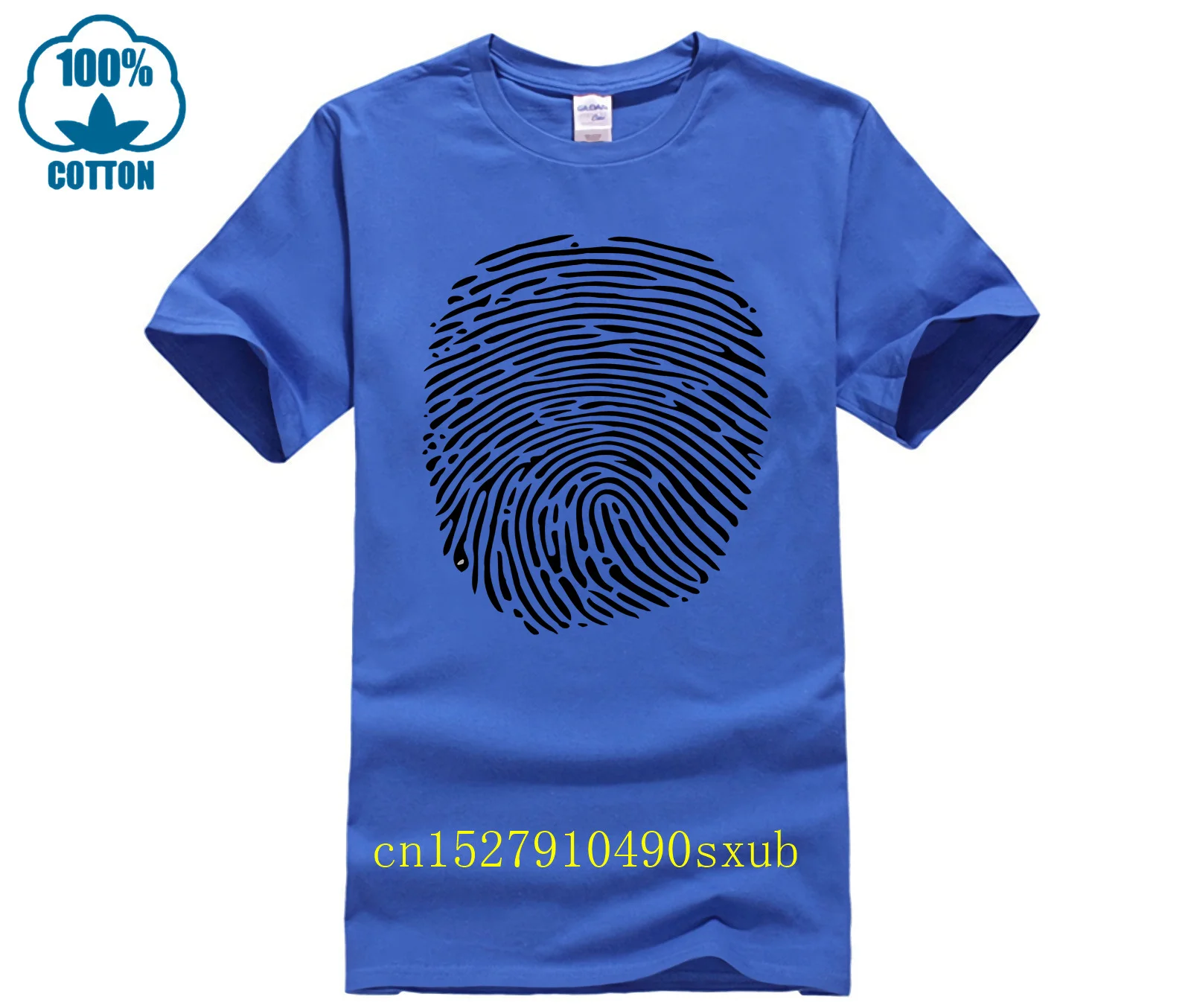 T-shirt con impronte digitali 2023 t-shirt con inchiostro per scienze forensi