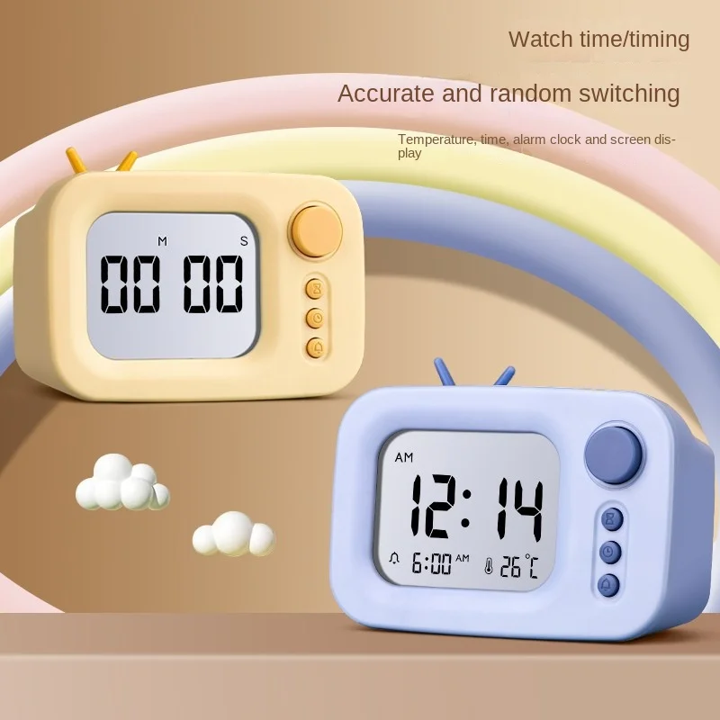 Multi-functional LED alarm clock for students special wake-up device Multi-functional creative cute girl digital watch clock