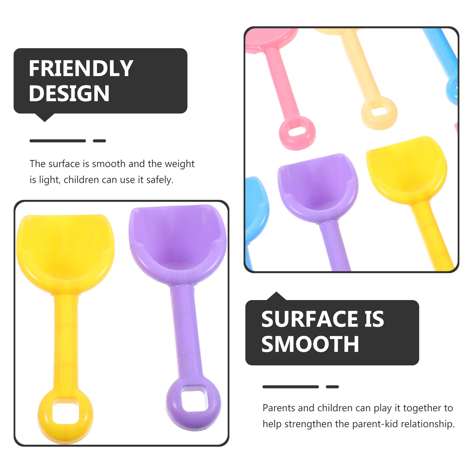 8 قطع من معاول الرمل للأطفال، مجموعة لعب الشاطئ، حفار ملون محمول لحمام السباحة والحديقة وإزالة الأعشاب الضارة والزراعة في الصيف والمتعة في الهواء الطلق