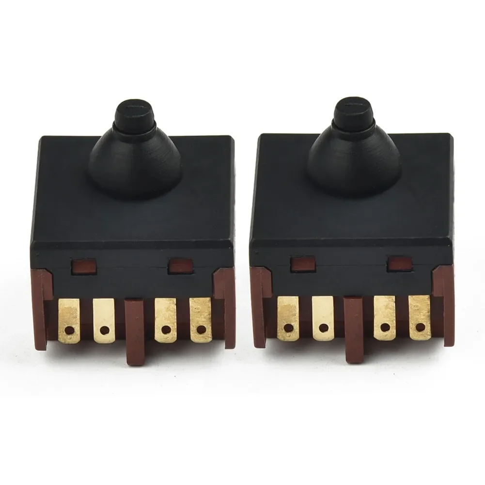 Hot New High Quality Angle Grinder Angle Grinder Switch Switch Push Replacement 2pcs Workshop Accessories Button