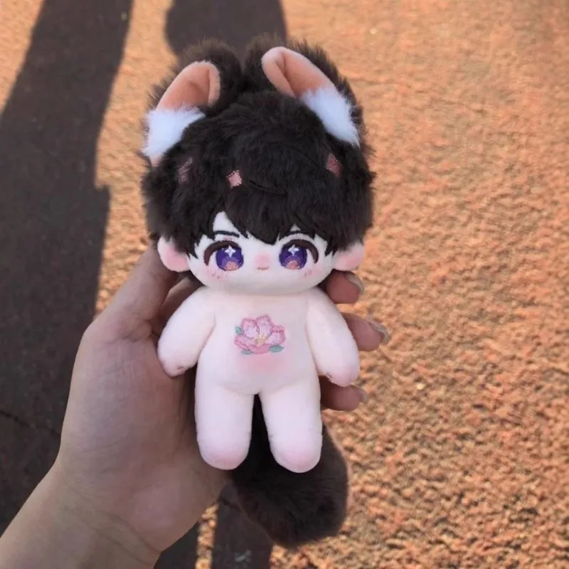 10cm Anime Game Love and Deepspace Caleb Kawaii Cosplay Soft Cotton Doll Body Cartoon DIY Dress Up Mini Toy Figures Fans Gifts