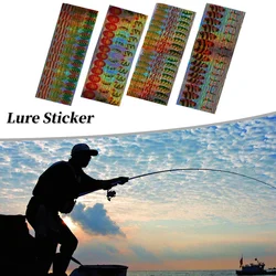 Fishing Lure Sticker Laser Waterproof Adhesive Sticker Metal Spinner Hard Bait Spoon Fishing Lure Refit DIY Material Accessories