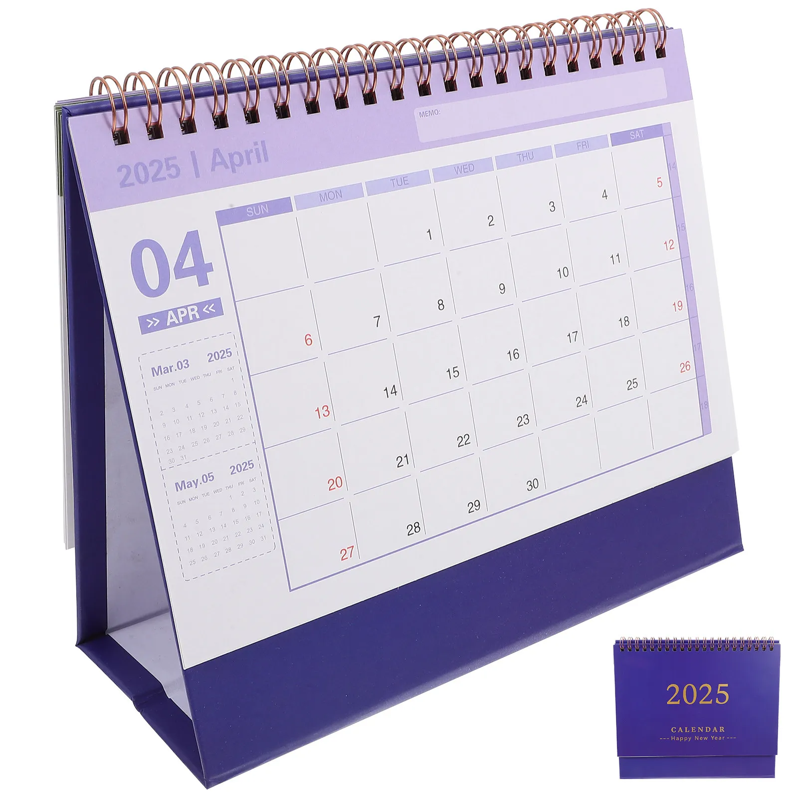 

English Desktop Calendar Thick Paper Portable Desktop Standing Calendar for Office Home Daily Use Month Planner 2024