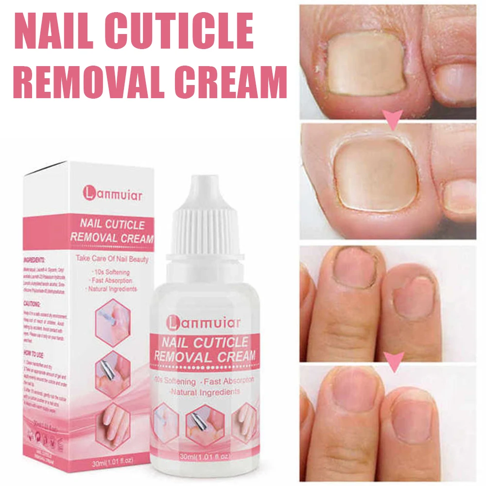 

30ml New Cuticle Remover Cream Exfoliator Nail Dead Skin Softener Tool for Stronger Manicure