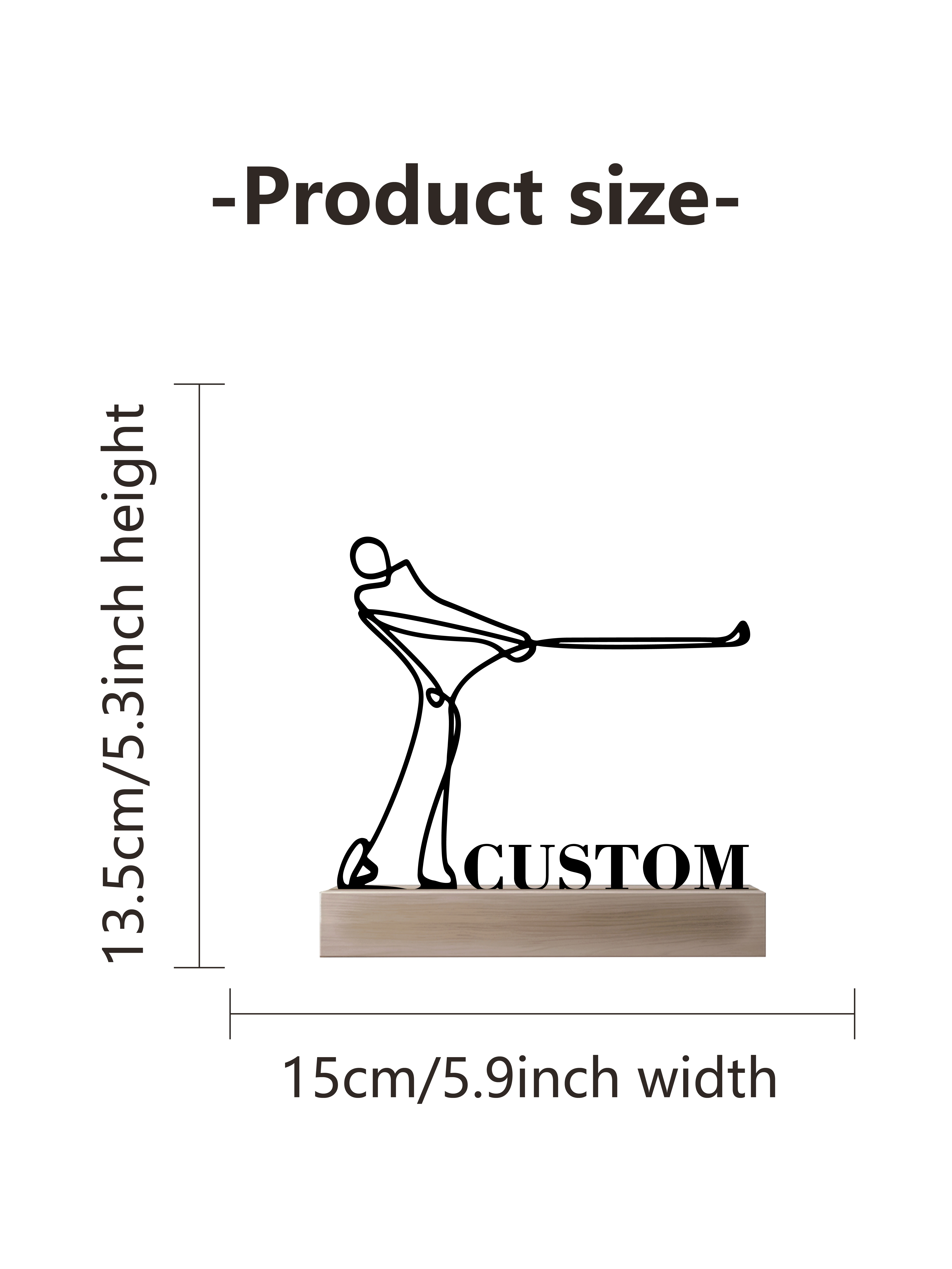 1 قطعة تمثال حديد رياضي جولف بسيط مع قاعدة خشبية زخرفة حديدية القصدير النحت الفن الحرف مع قاعدة خشبية مكتب عمل
