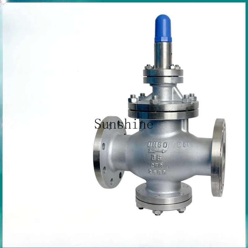 Y43H صمام تخفيض ضغط البخار 304 الفولاذ المقاوم للصدأ/الصلب المصبوب الطيار تعمل المكبس منظم DN50 100 150 #2