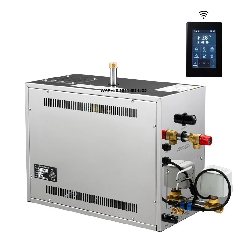 

New Smart WIFI & App Control Atcsteam 21KW Sauna Steam Bath Machine Spa Turkish Bath Wet Steam Generator