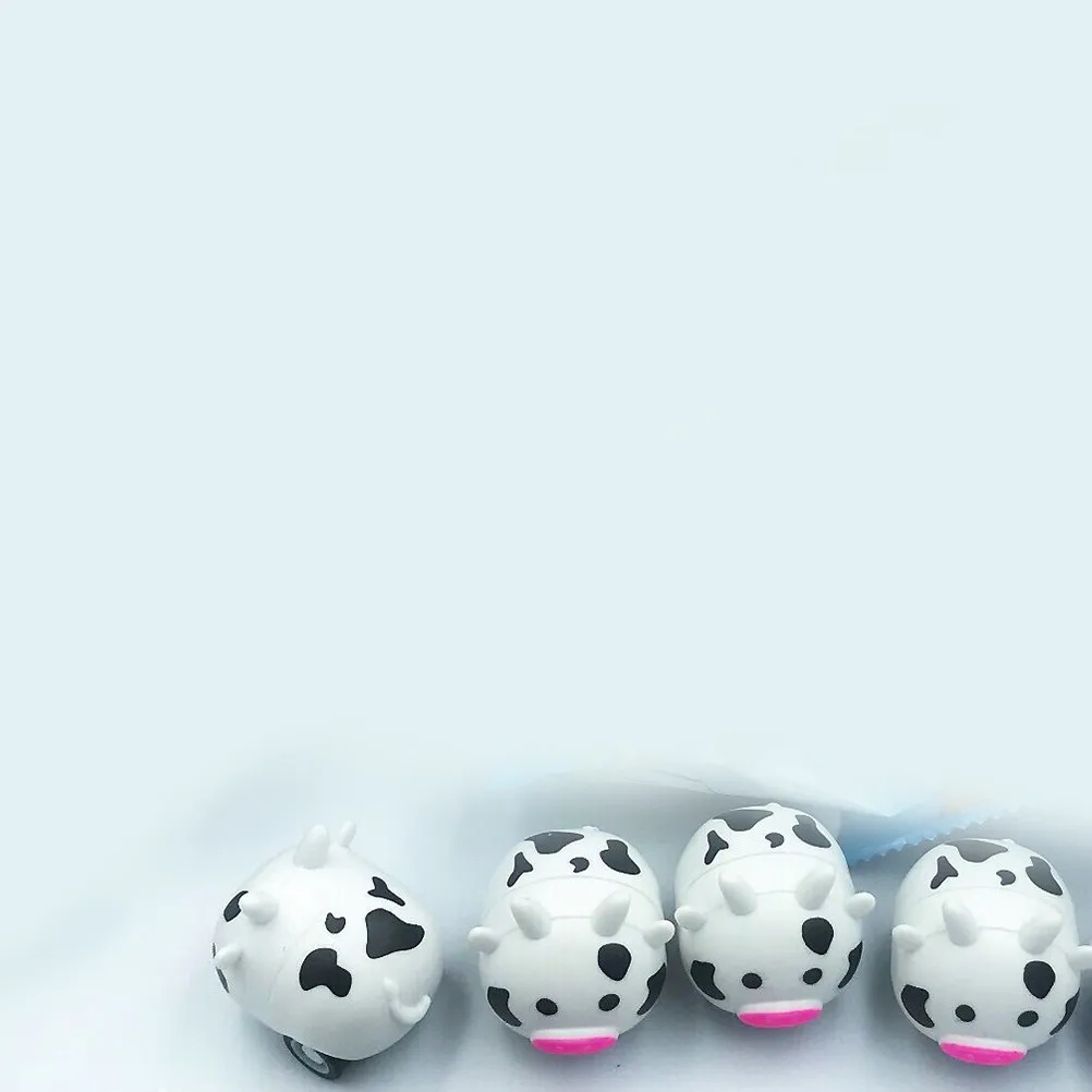 

12Pcs Cartoon Cow Shaped Pull Back Plastic Animal Back Car for Children Mini Inertia Car Party Favor Gift Inertia Toy