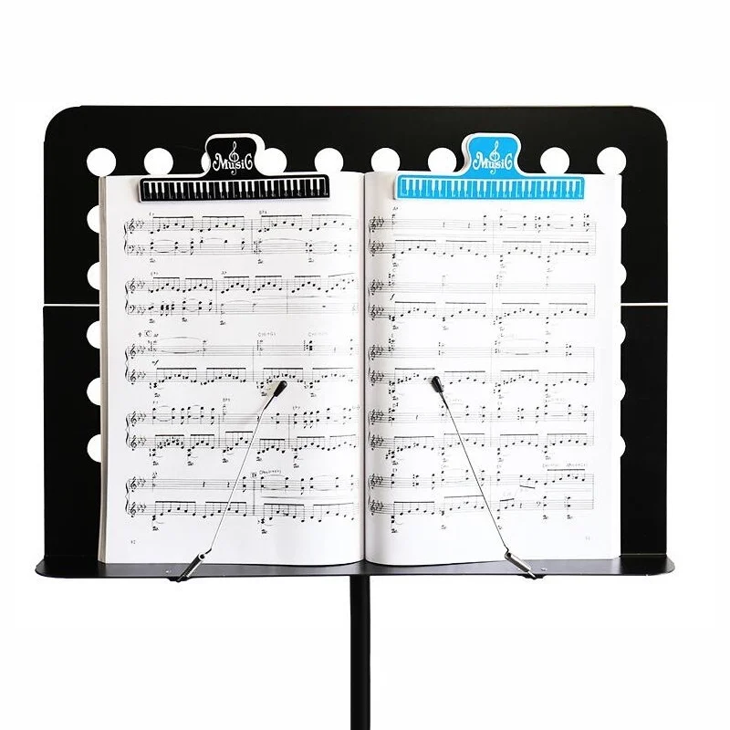 1Pcs Colorful Plastic Music Score Fixed Clips Office Book Paper Holder for Guitar Violin Piano Player Multi-functional Clip