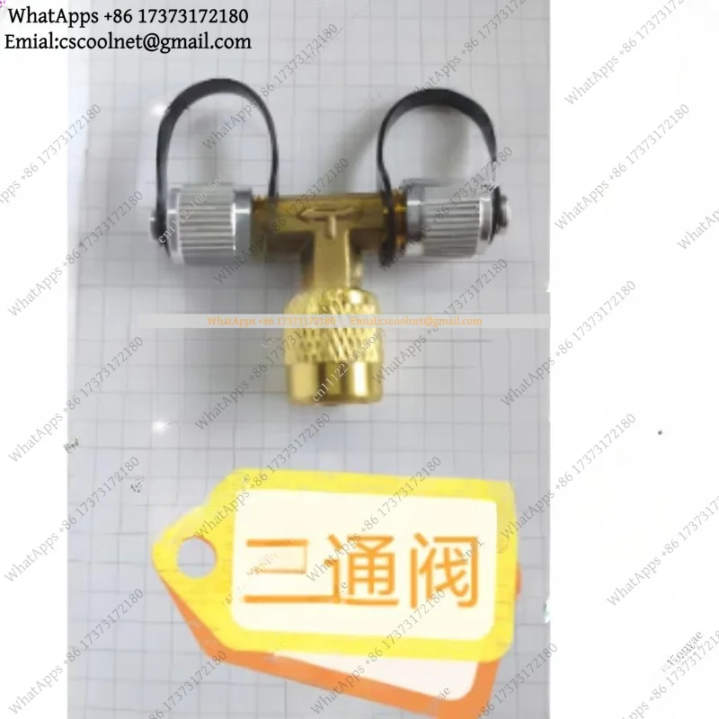 JS02 VGW Mini Vacuum Gauge Micron Measurement Tool with Three Way Valve Connector for HVAC Refrigeration