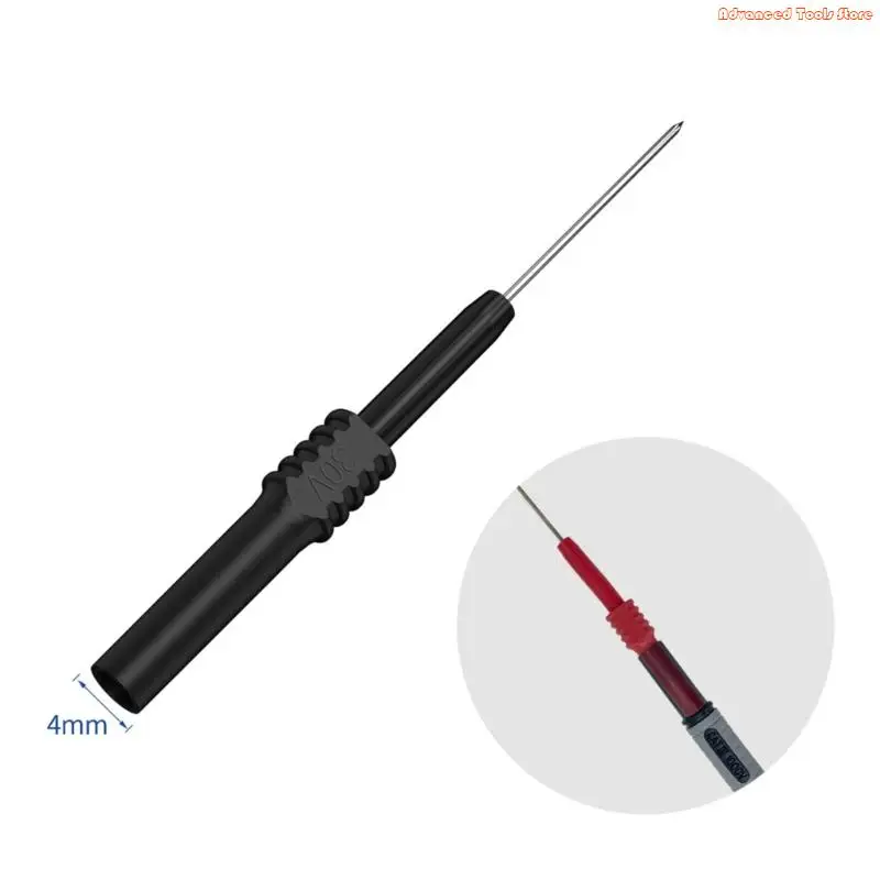 Bendable Flexible Test Probes with 4mm Hole Wire Piercing Needle for Banana Plugs W91B