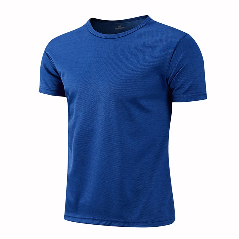 Quick-drying Round Neck Sport T-shirt Gym Fitness Shirt Trainer Running T-shirt Men Breathable Sportswear Костюм Женский Летний