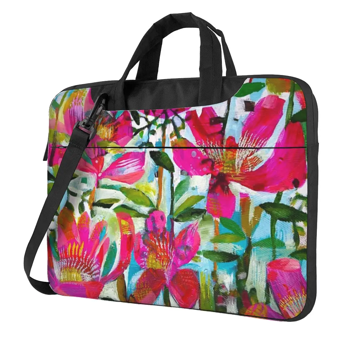 

Сумка для ноутбука через плечо с летними розами, сумка для компьютера 13, 14, 15,6 дюймов, чехол для ноутбука Macbook Pro Lenovo