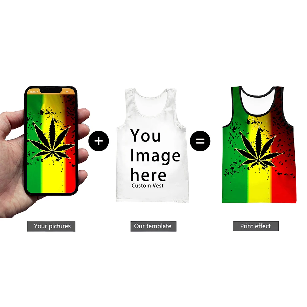 2023 Diy Custom Design Own Style Polyester 3D Printed T-shirt Cool Vest Men Women Hip Hop Tank Tops Suppliers For Drop Shipper