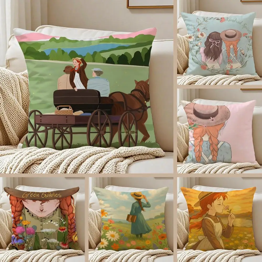 

Наволочка для подушки «Анна из Грин-Гэбблс» с защитой от пылевых клещей, на невидимой молнии, из короткого плюша, для дивана